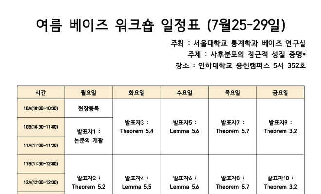 2022년 여름 워크샵